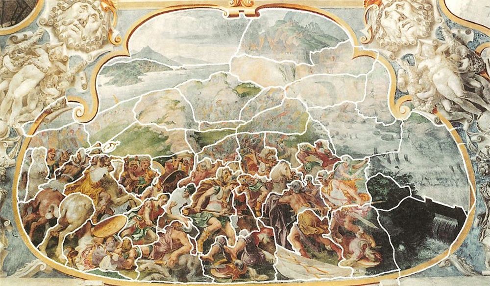 Attacchi di giornata - Schema con affresco