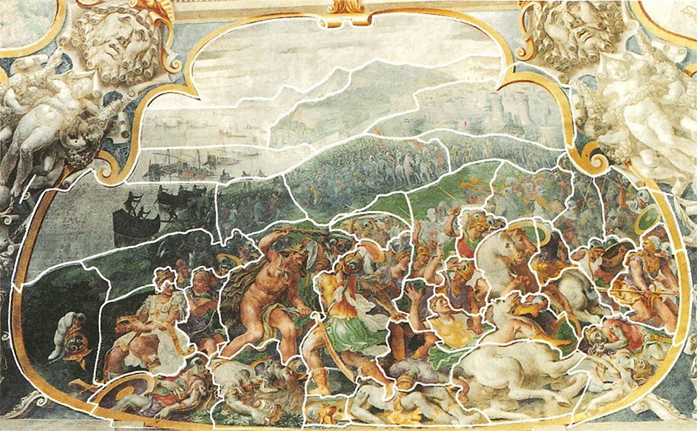 Attacchi di giornata - Schema con affresco