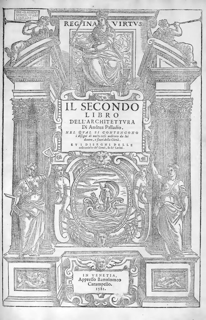 Copertina libro secondo palladio