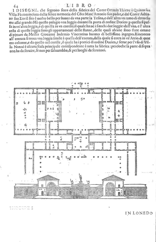 Villa thiene progetto palladio